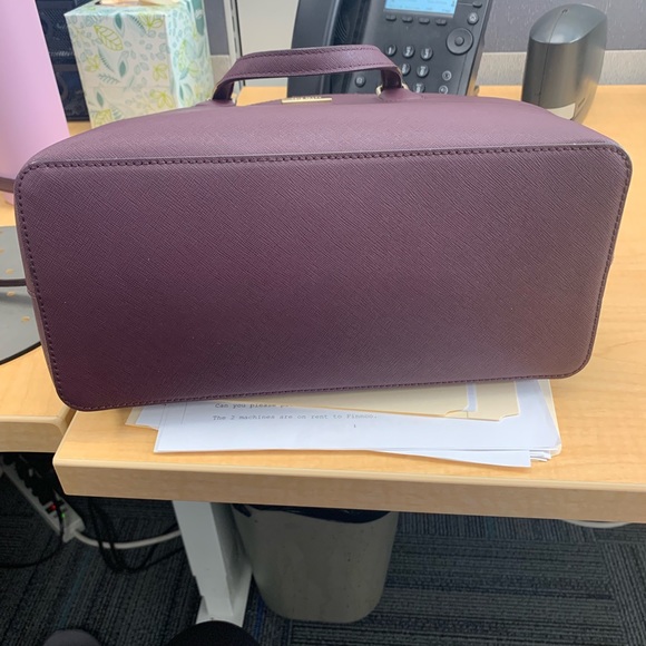 Kate Spade Plum Colored Purse - Picture 2 of 7